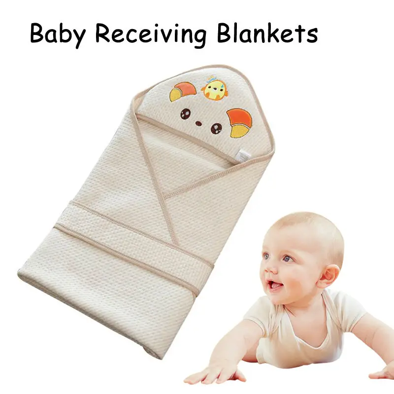 Newborns Baby Soft Oraganic Cotton Receiving Blanket 80x80cm Baby Sleep