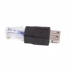 USB tipo A hembra A RJ45 hombre LAN Ethernet Router de red adaptador de enchufe ► Foto 3/6