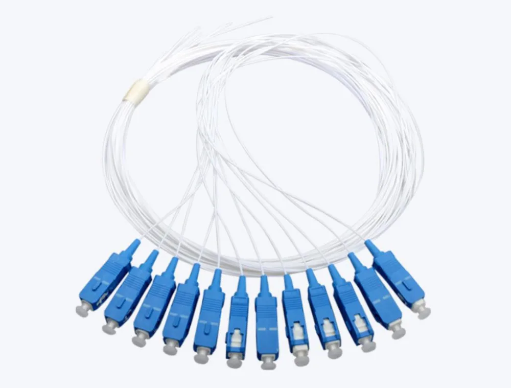 

12 core fiber pigtail SC UPC Single Mode fiber optic SM 0.9mm 9/125 1.5 Meters