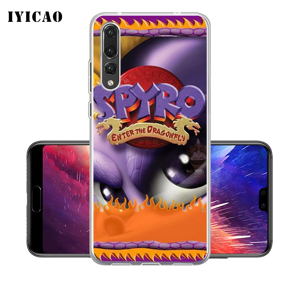 Мягкий силиконовый чехол для телефона IYICAO Spyro The Dragon Huawei P30 P20 Pro P10 P9 P8 Lite P Smart