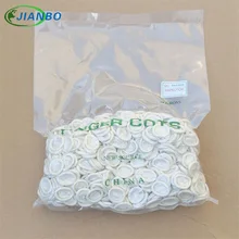 500 г прочные из белого латекса резиновые пальчиковые кроватки рабочие перчатки противоскользящие для мела протекторы пальчиковые кроватки латексные накладки для пальцев