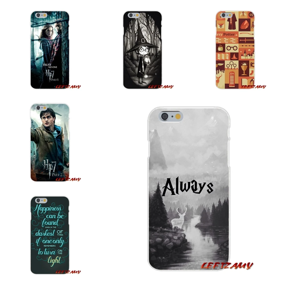 

For iPhone X 4 4S 5 5S 5C SE 6 6S 7 8 Plus always Harry Potter Deathly Hallows Accessories Phone Shell Covers