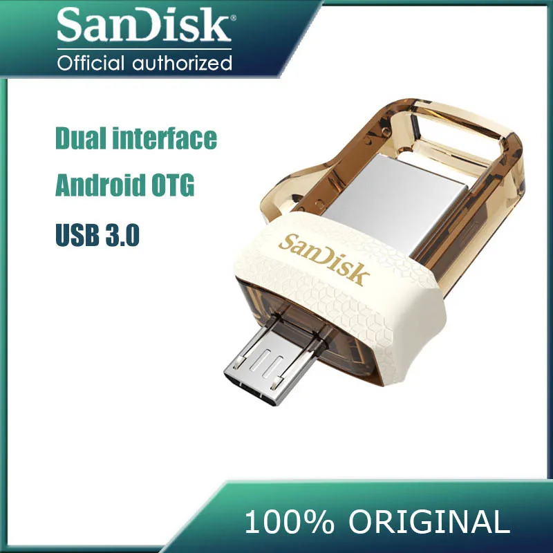

Sandisk 128GB SDDD3 Extreme USB3.0 Dual OTG USB Flash Drive High Speed 150M/S PenDrive 32GB 16GB Pen Drive 64GB Memory Stick