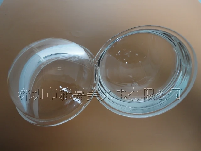 유리 LED 광학 유리 렌즈 직경 78mm 채광 램프 LED 렌즈 깊은 오목한 볼록 렌즈