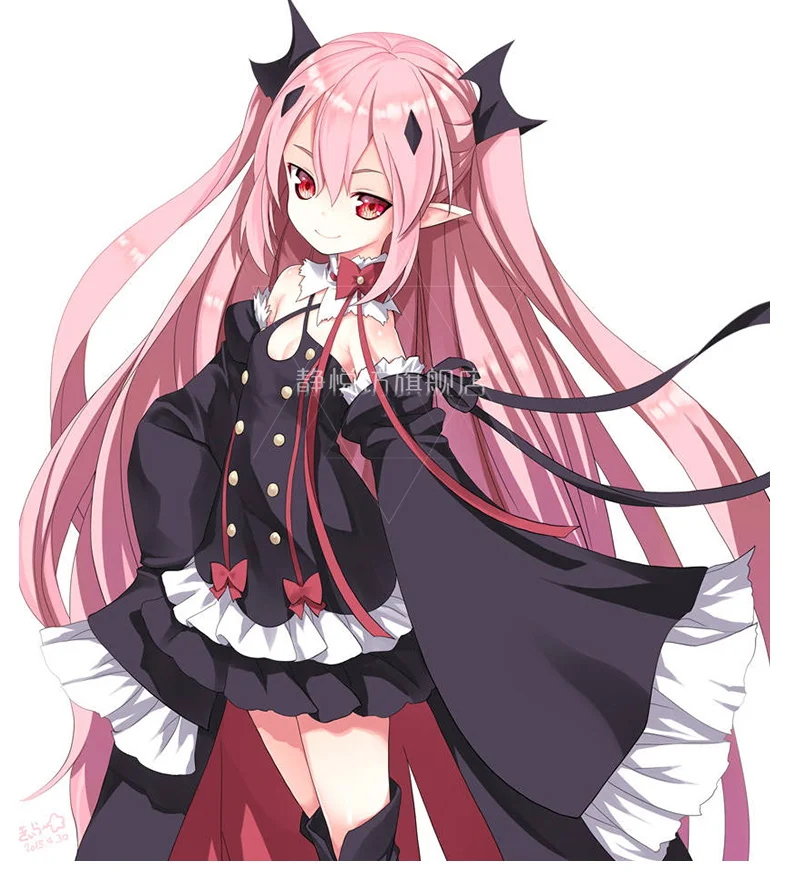 Аниме Серафим конца косплей Krul Tepes COS Хэллоуин вечерние костюмы готика вампира Лолиты комплекты