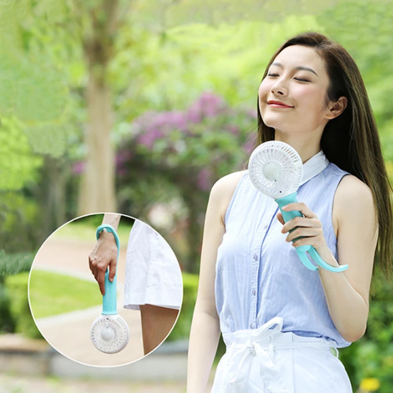 Mini Usb hand fan Battery Ventilator Recargable Cooling Portable fan Led Light Air Conditioner Cooler Adjustable Usb fan Blower  (11)