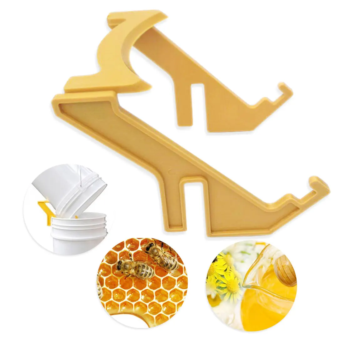 

Rack Frame Grip Holder Beekeeping Equipment Beekeepers Small Idea Beekeepers Tool 1Pc Plastic Bee Holder Honey Bucket