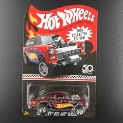 Hot Wheels машинка CHEVY BEL AIR GASSERCollector издание 50th юбилей литья под давлением металла автомобили коллекция дети Игрушечная машина для подарка