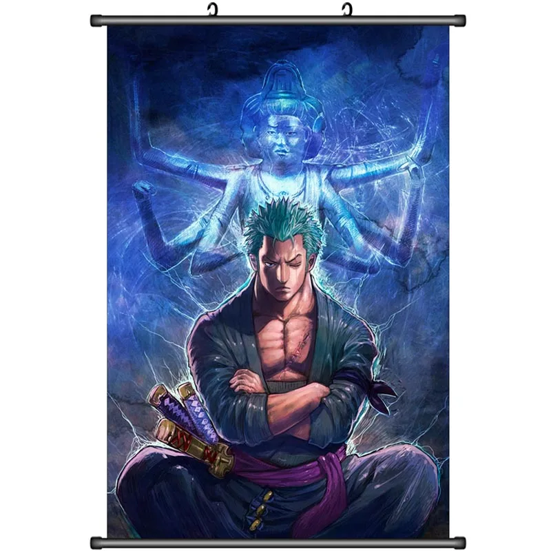 Аниме ONE PIECE Roronoa Zoro & Trafalgar Law Nami Tony Chopper Sabo домашний Декор настенный свиток