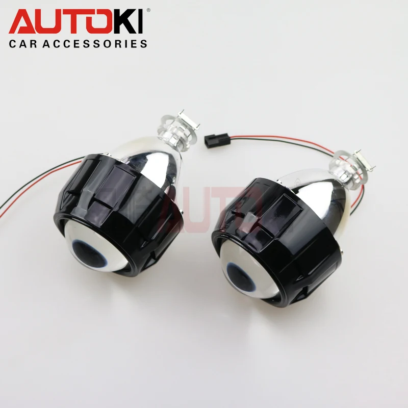 Free-Shipping-2-5-Inches-Mini-WST-HID-Bixenon-Projector-Lens-Advoid-Finger-Print-with-Black