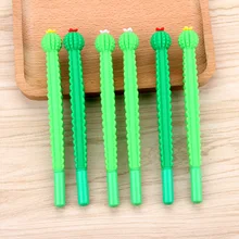 48 шт./лот корейский креативный милый мультфильм Кактус Стиль школьная гелевая ручка чернильное перо вода чернильная шариковая ручка студенческий инструмент продвижение подарок