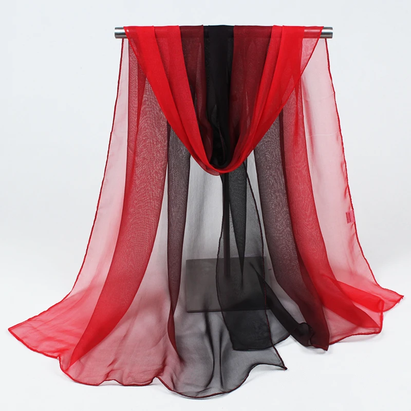 Buy Nice Chiffon Scarf Women High Quality Gradual