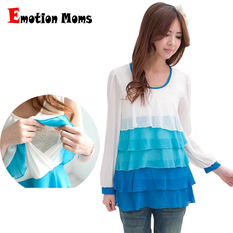 

Hot Wholesale!!! Free Shipping Autumn & Winter Fashion Design Long Sleeve Breast Feeding Tops Maternity Shirt Maternity T-shirt