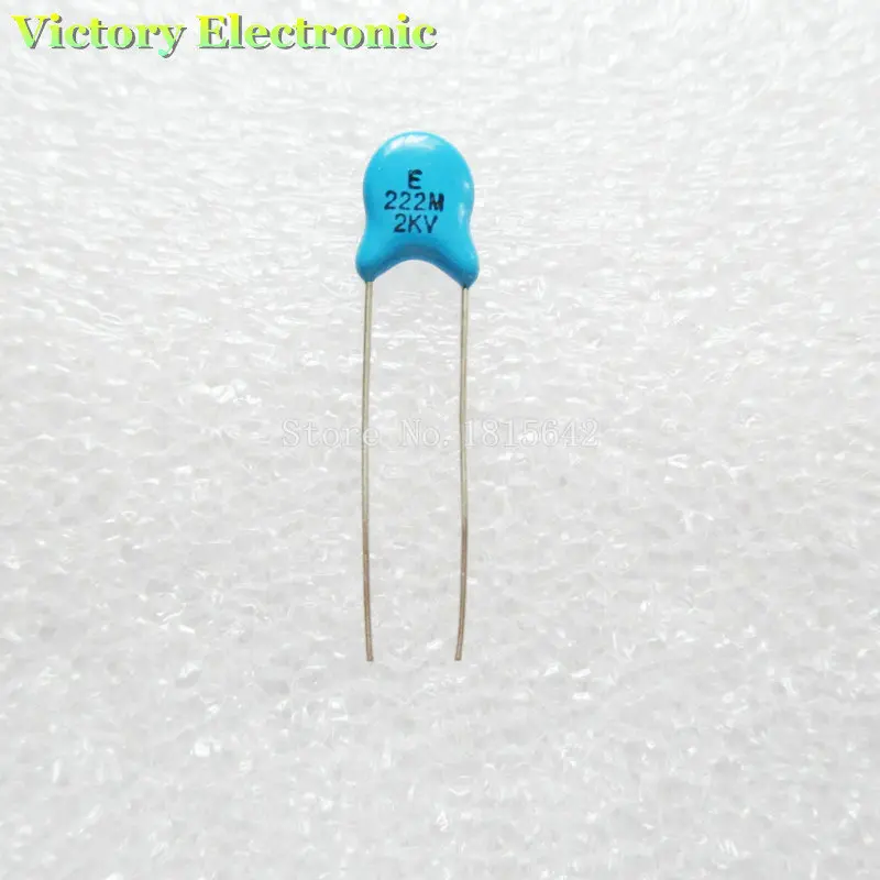 20PCS/Lot New 2KV 2000V 222 2.2nF high voltage ceramic capacitor 2KV ...