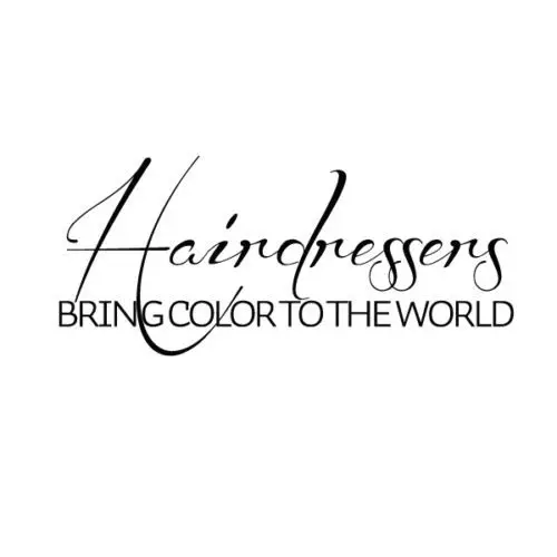 Salon Kappers Vinyl Muurtattoo Kapsalon Beauty Belettering