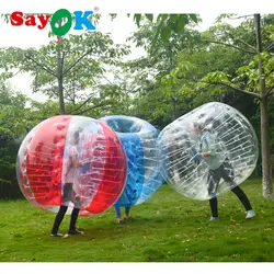 1,5 м надувной мяч для футбола 0,7 мм ТПУ надувной бампербол зорбинг мяч пузырь Футбол шар мяч для футбола для продажи