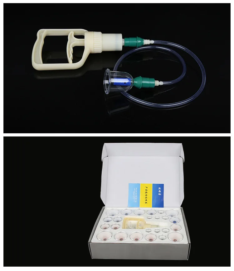 24 шт./12 6 банок китайские вакуумные чашки комплект для постановки банок вытащить вакуумные аппараты терапии отдохнуть для улучшения циркуляции крови кривой всасывающие насосы