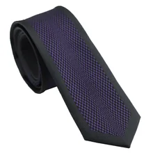 Галстук-бабочка coahella фиолетового цвета с черным окаймленным дизайном шейный платок из микрофибры обтягивающий галстук 6 см