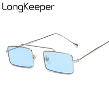 Ретро Винтажные Квадратные Солнцезащитные очки для женщин и мужчин Роскошные брендовые солнцезащитные очки с металлической оправой lunette de soleil femme zonnebril dames