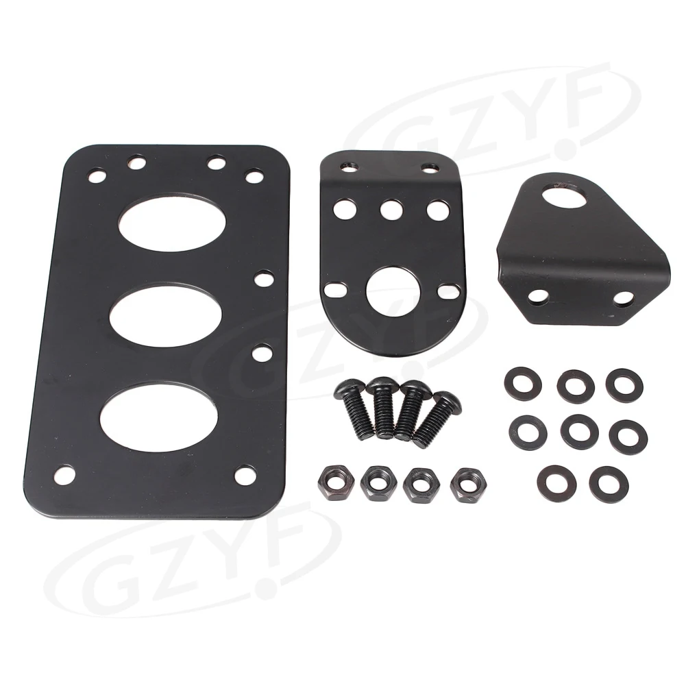   Motorcycle Side Mount Tail Light License Plate Bracket For Harley Bobber Chopper