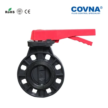

PVC Manual Butterfly Valve 1.5 inch Plastic Butterfly Valve EPDM Sealing for Water Application DN40