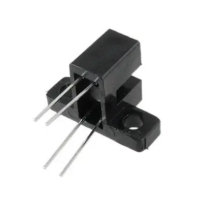 

10 Pcs 3/25" Gap 4 Pin Slotted Optical Switch w Bracket