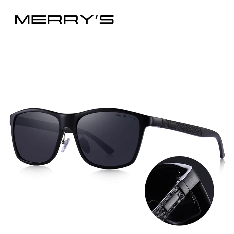 MERRYS Дизайн Классические мужские солнцезащитные очки из алюминиевого сплава HD поляризованные очки для вождения UV400 S8360