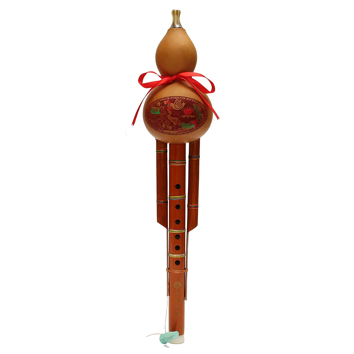 

Chinese Traditional Hulusi bamboo Flute woodwind instruments professional bB/C key Natural Gourd Ethnic Musical