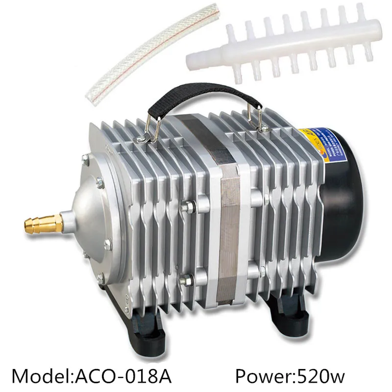 RESUN ACO-018A 520 Вт высокомощный электромагнитный воздушный компрессор, аэратор для рыбного пруда, аквариумная воздушная машина, кислородная Инжекторная машина - Цвет: RESUN ACO-018A
