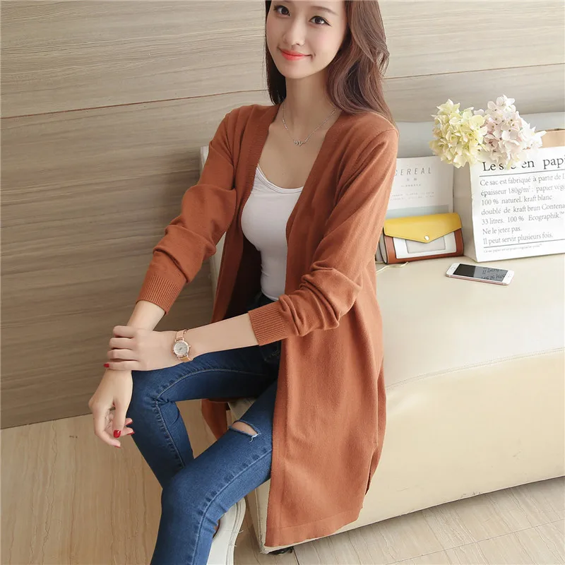 

2018 Autumn Suit New Style Slim Knitted Sweater Split Skirt Cardigan
