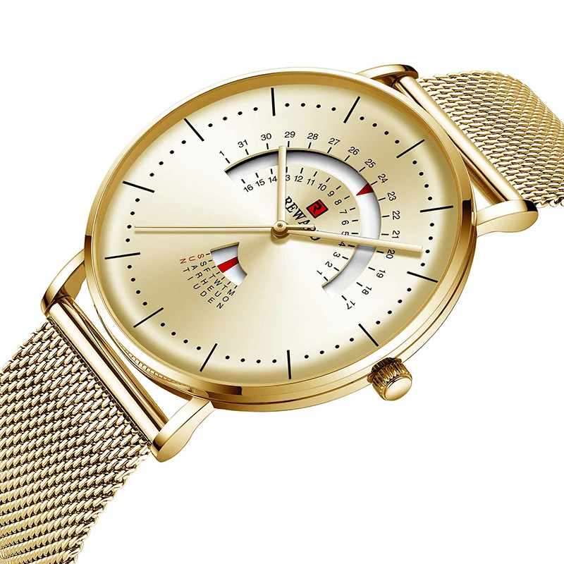 

Men Watch Top Brand Luxury Mens Quartz Watch Slim Calendar Fashion Waterproof Steel Clock Relogio Masculino Reloj Hombre