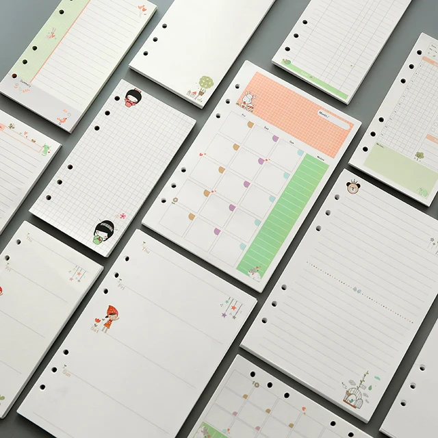 colorful diary notebook Cute colorful diary refills spiral notebook