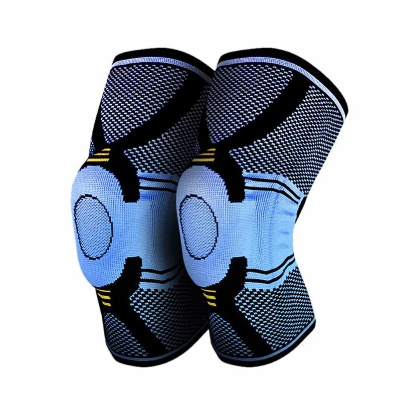 Наколенники Поддержка силиконовый мягкий наколенник, поддержка брекса Meniscus защита колена баскетбольная Защитная защита M-XL1