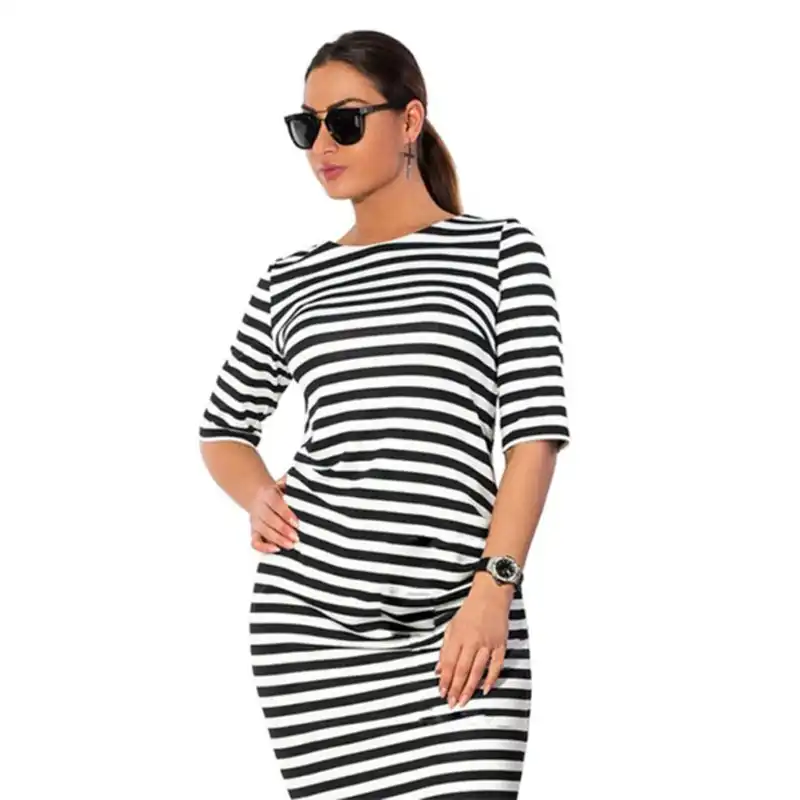 skin tight striped dress