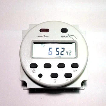 

CN101A AC 220V Round Digital LCD Power Programmable Timer Time Relay Switch