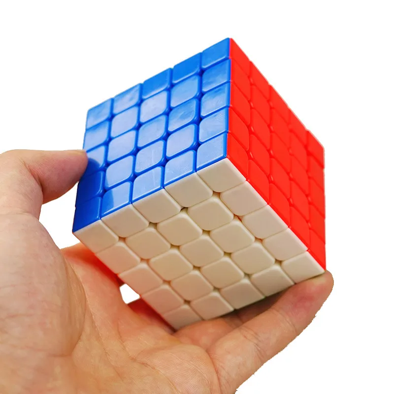 Yongjun Ruichuang Stickerless Кубик Рубика для профессионалов соревнования скоростной Куб 5x5 головоломка на скорость Классические игрушки для детей
