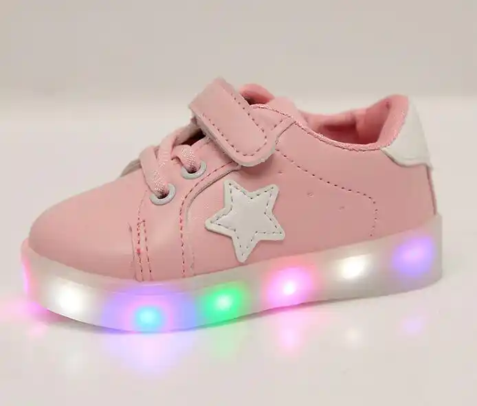 2019 nuevos zapatos de los ninos zapatos con luz de moda bebe ninos ninas luz led zapatillas de deporte ninos zapatos de deporte luminosos brillantes