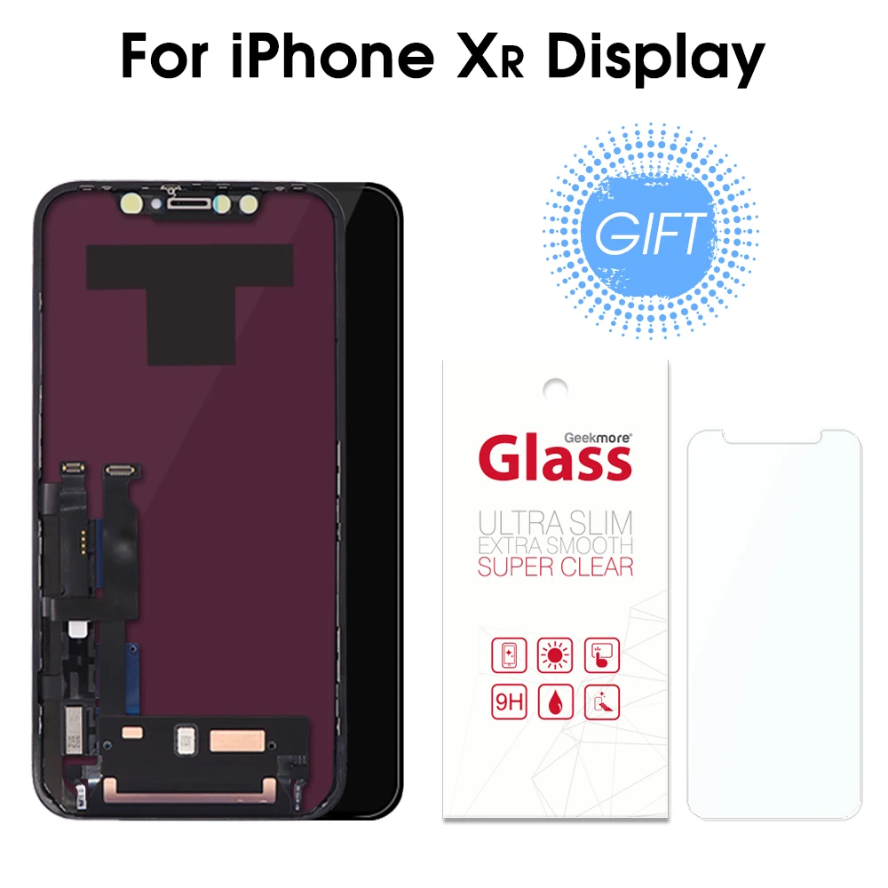 

LCD Screen For iPhone XR LCD Display with 3D Touch Screen Digitizer Assembly Replacement