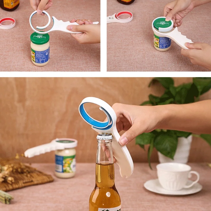 

Adjustable Screw Cap Jar Bottle Container Opener Wrench Multifunction Round Can Opener Remover Kitchen bar Tool Plastic Open Tin