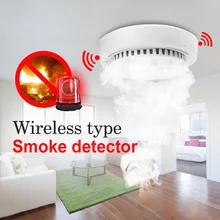 Smart Wireless Smoke Detector High Sensitive Fire Alarm Sensor Monitor Tester For Home Security System LED Wifi Smoke Detector