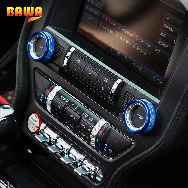 Молдинги для салона автомобиля HANGUP Ford Mustang 2015 Up алюминиевый сплав ручка
