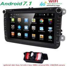 Android 7.1 7″ 2din Car DVD for VW POLO GOLF 5 6 POLO PASSAT B6 CC JETTA TIGUAN TOURAN EOS SHARAN SCIROCCO CADDY with 4GGPS Navi