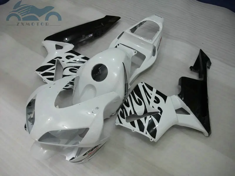 Высокое качество впрыска обтекателя комплект Подходит для Honda CBR600RR 2003-2004 CBR 600RR 03-04 черный белый ABS обтекатель наборы частей DV52
