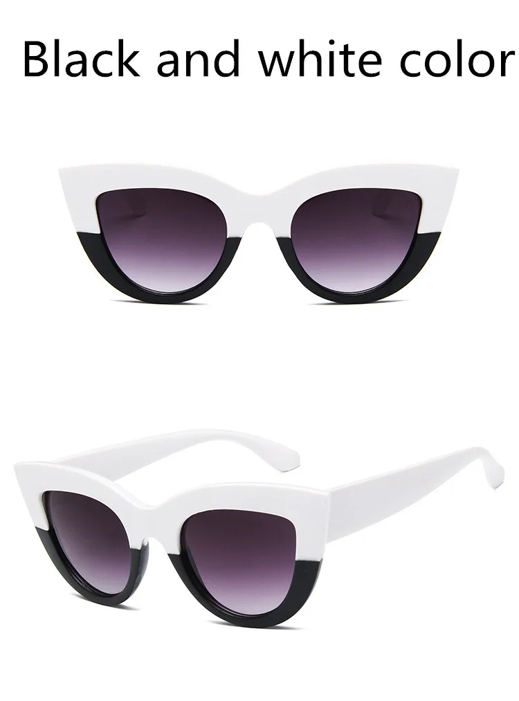 ASOUZ 2018 new fashion ladies cat eye sunglasses retro men's triangle UV400 glasses international high-end brand sunglasses (9)
