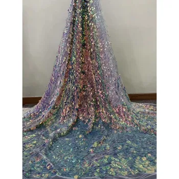 

Eegant net lace fabric for party dress French tulle material for sewing HNZ237(5yards/lot)