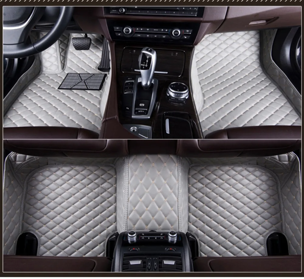

Fit for Cadillac ESCALADE 7 seat 2006-2010&2017 leather Car Floor Auto Mats Waterproof Mat 12 color accessories