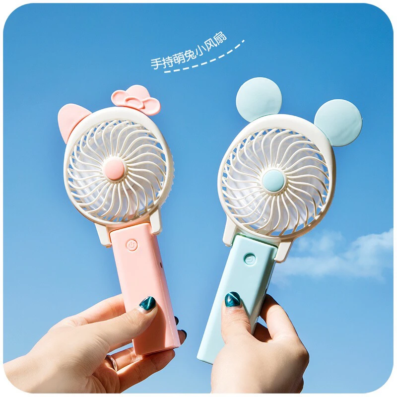 

MTL Creative Outdoor travel portable cartoon cute Mickey Student mini handheld USB fan