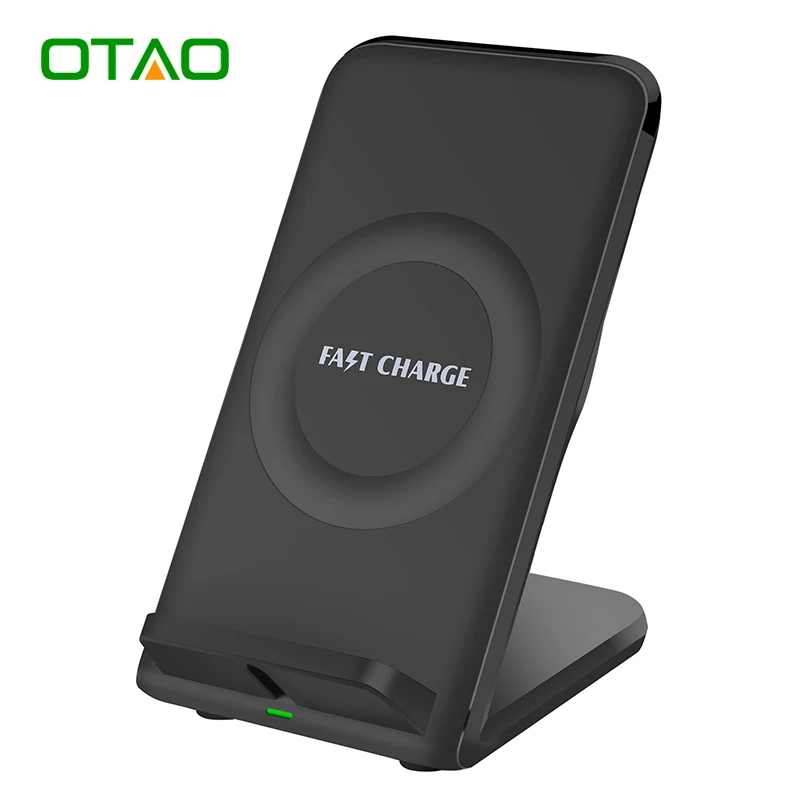 OTAO Fast Wireless Charger with Cooling Fan Quick Charger Stand Charging Pad for Samsung Galaxy