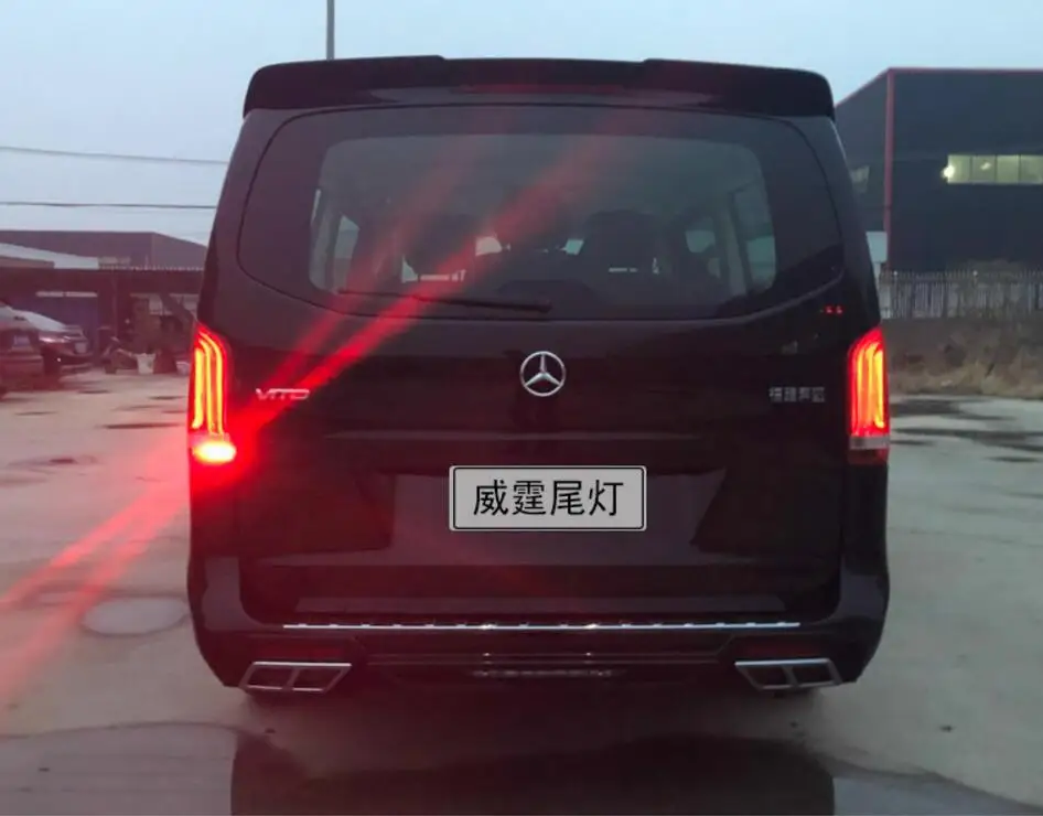 Видео, Бампер лампы для Vito V260 фары, автомобильный Стайлинг, 250D, hid xenon, автомобильные аксессуары,~ для vito светодиодный задний фонарь