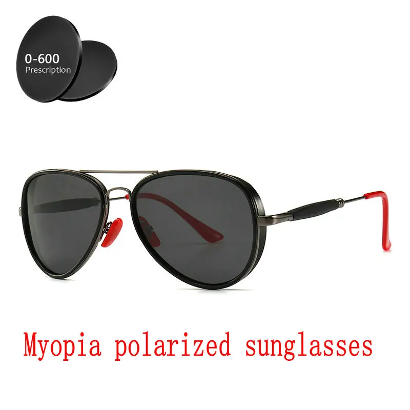 2019 Diopter Finished Myopia Polarized Sunglasses Men Polarized Glasses